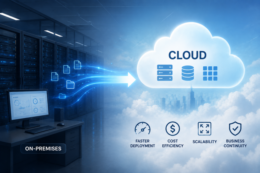 Cloud Transformation Vs Cloud Migration: Understanding The Real Difference 2 Cloud migration from on-premises servers to a cloud environment