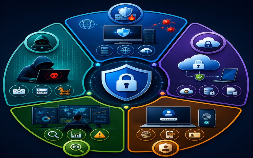 What Are The 5 Types Of Cyber Security And Examples? - Pexo IT Consulting