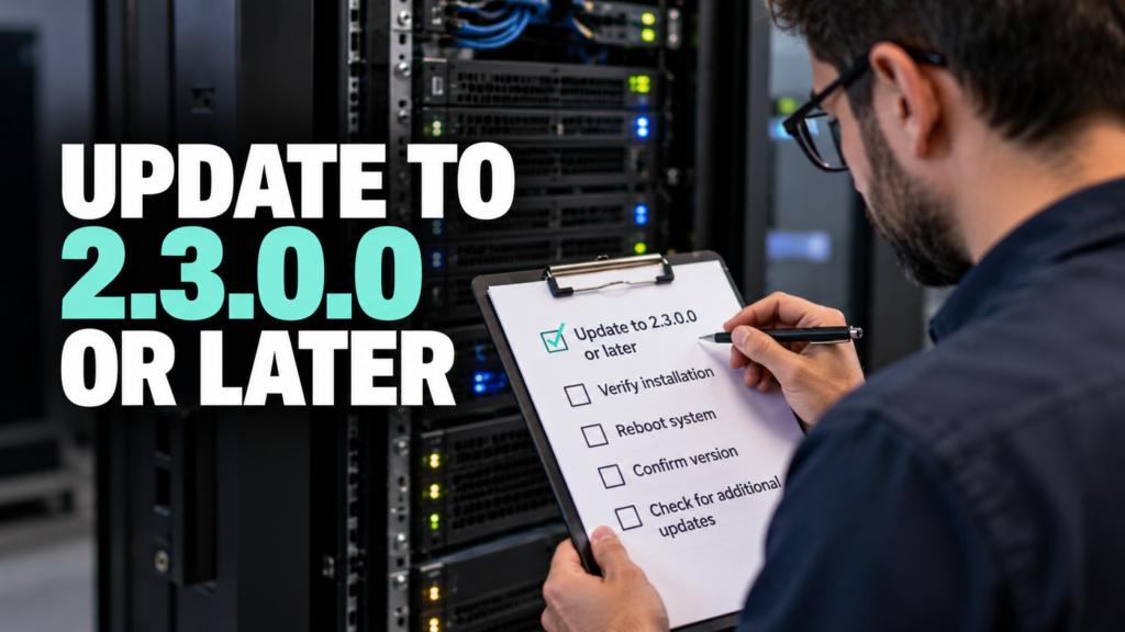 IT checklist for updating Dell System Update to version 2.3.0.0 or later